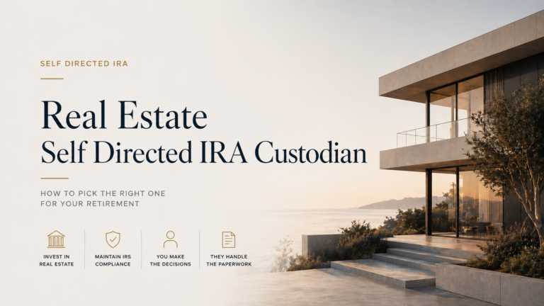 Real Estate Self directed IRA Custodian